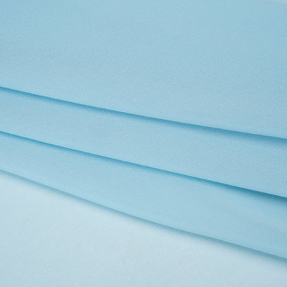 Polyester Chiffon - Sky Blue - Designer Deadstock