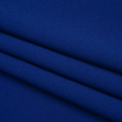 Stretch Polyester Crepe Double Knit - Galaxy Blue - Designer Deadstock