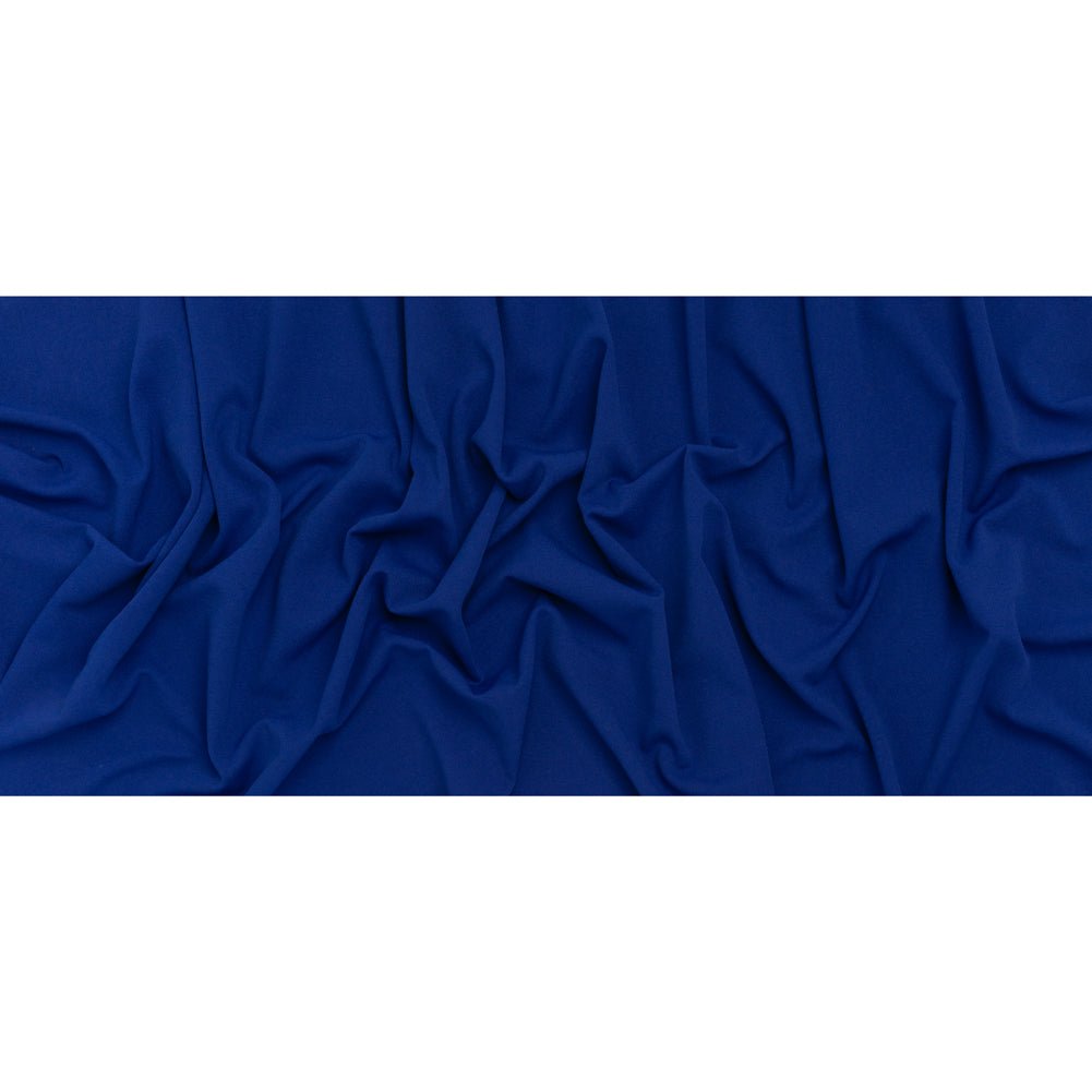 Stretch Polyester Crepe Double Knit - Galaxy Blue - Designer Deadstock