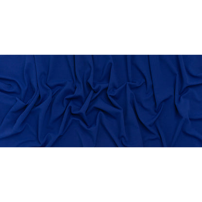 Stretch Polyester Crepe Double Knit - Galaxy Blue - Designer Deadstock