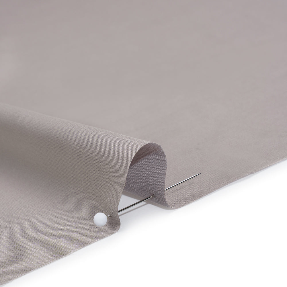 Stretch Polyester Charmeuse - Cloud Gray - Designer Deadstock
