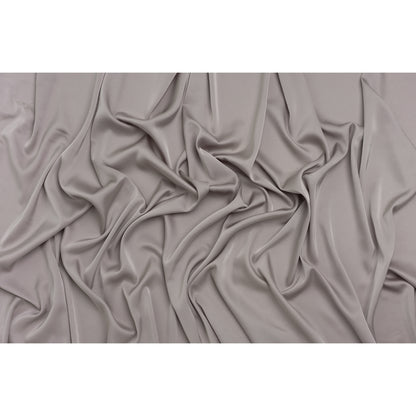 Stretch Polyester Charmeuse - Cloud Gray - Designer Deadstock