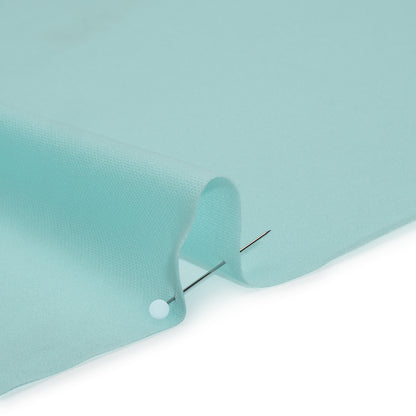 Lightweight Polyester Crepe Knit - Aqua Blue - Designer Deadstock