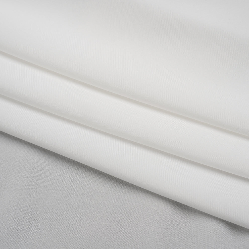 Soft Polyester Woven Lining - White - Designer Deadstock