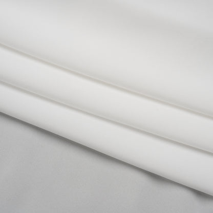 Soft Polyester Woven Lining - White - Designer Deadstock