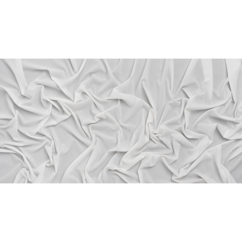Soft Polyester Woven Lining - White - Designer Deadstock