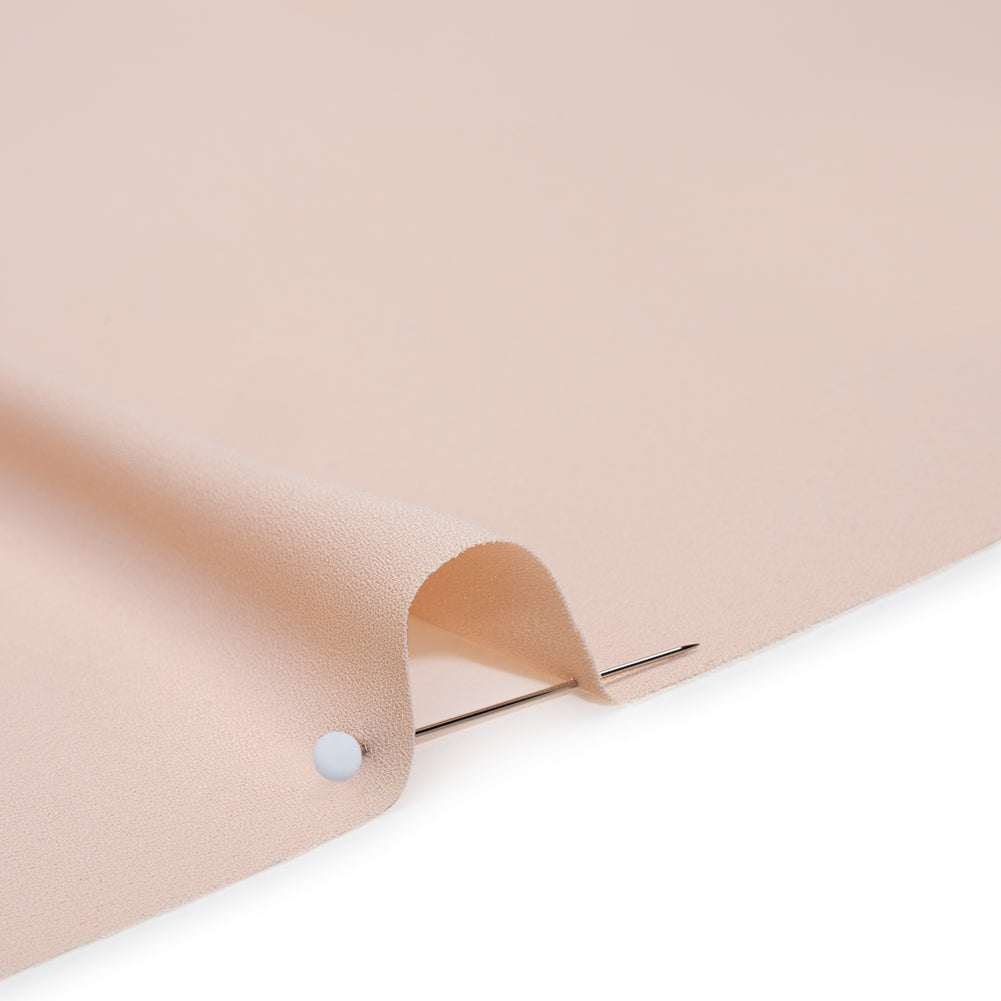Fluid Polyester Crepe - Pale Pink - Designer Deadstock