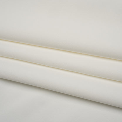 Stretch Polyester Woven - Off White - Designer Deadstock