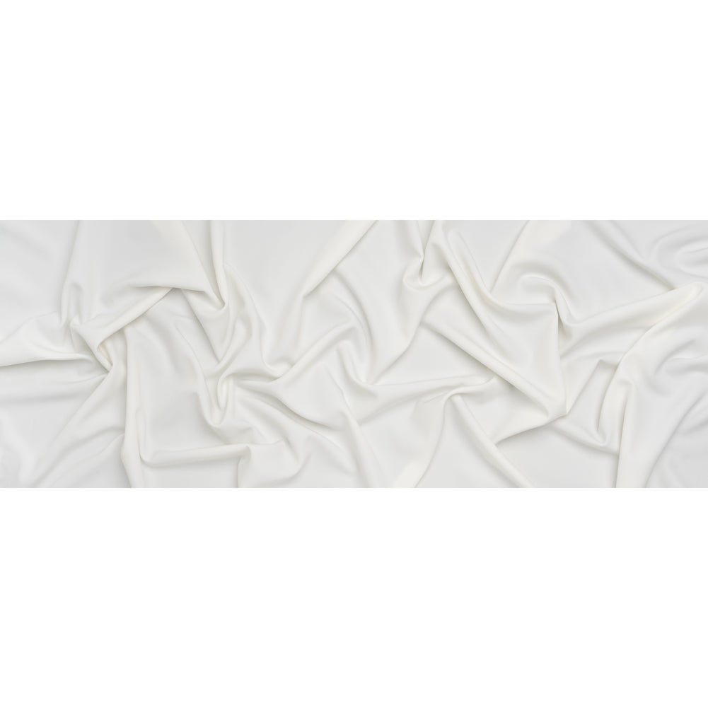 Stretch Polyester Woven - Off White - Designer Deadstock