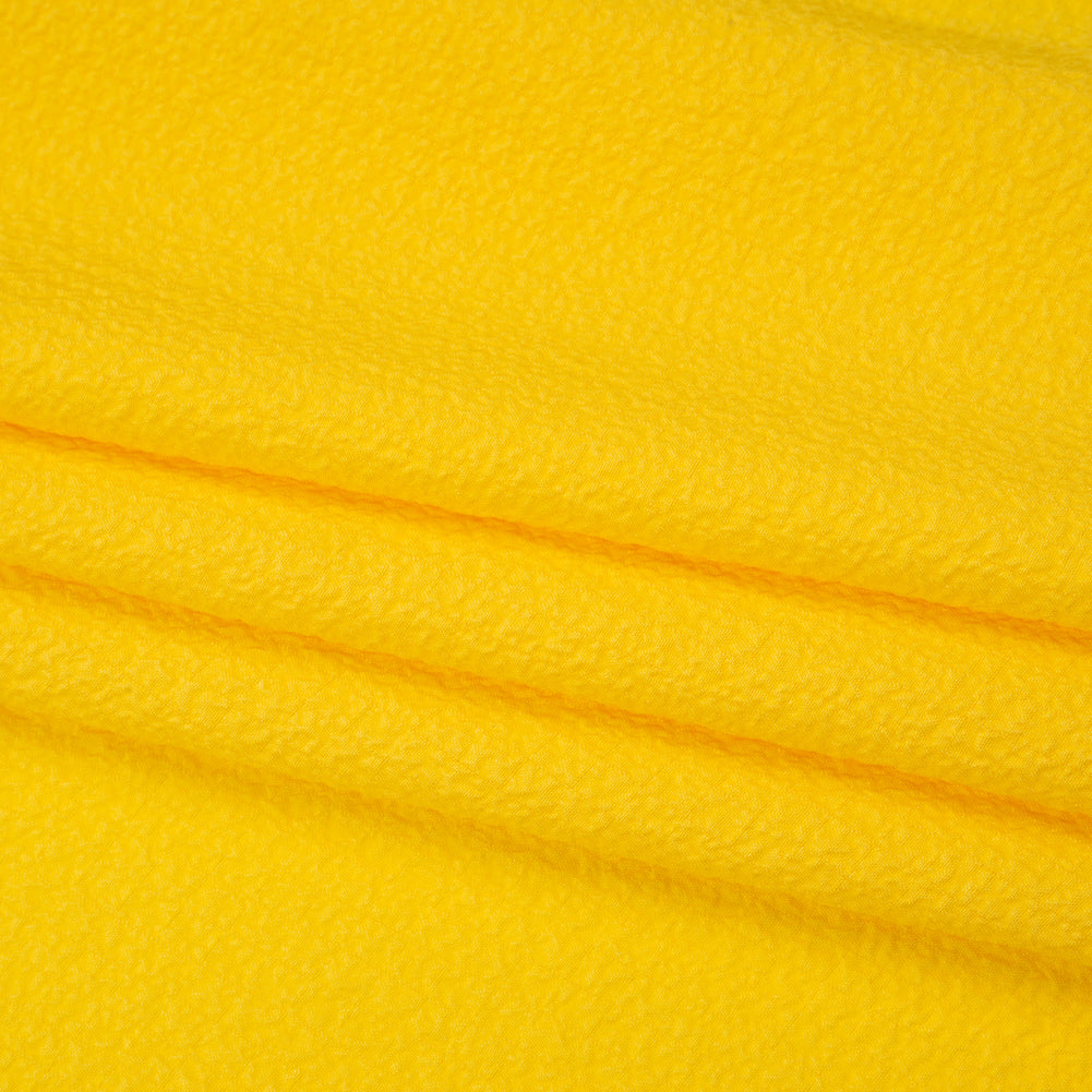 Stretch Polyester Seersucker - Sun Yellow - Designer Deadstock