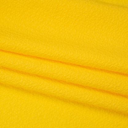 Stretch Polyester Seersucker - Sun Yellow - Designer Deadstock