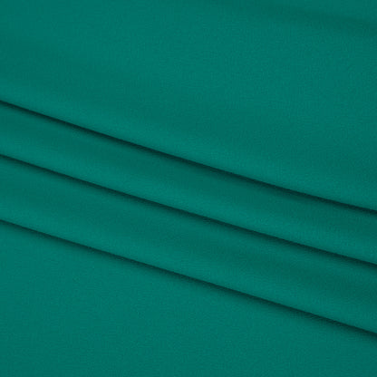Fluid Polyester Crepe - Sea Green - Designer Deadstock