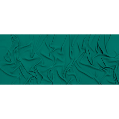 Fluid Polyester Crepe - Sea Green - Designer Deadstock