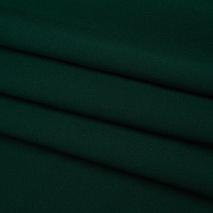 Stretch Polyester Crepe Double Knit - Malachite Green - Designer Deadstock