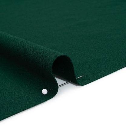 Stretch Polyester Crepe Double Knit - Malachite Green - Designer Deadstock
