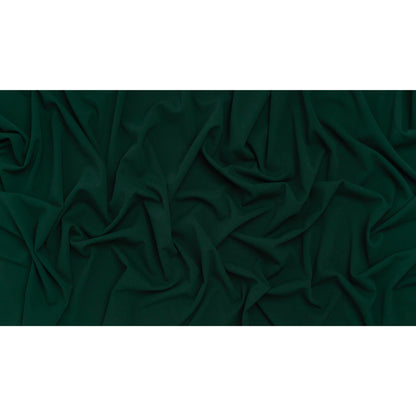 Stretch Polyester Crepe Double Knit - Malachite Green - Designer Deadstock