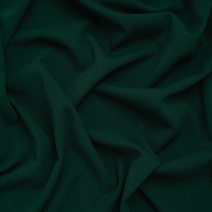 Stretch Polyester Crepe Double Knit - Malachite Green - Designer Deadstock
