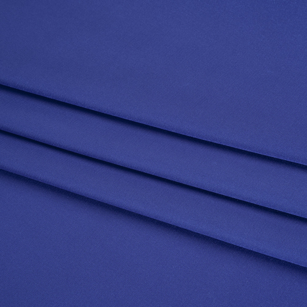Stretch Polyester Charmeuse - Blue - Designer Deadstock
