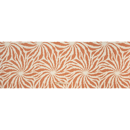 Stretch Polyester Crepe de Chine Print - Bone and Clay Abstract Stripe Bursts - Designer Deadstock