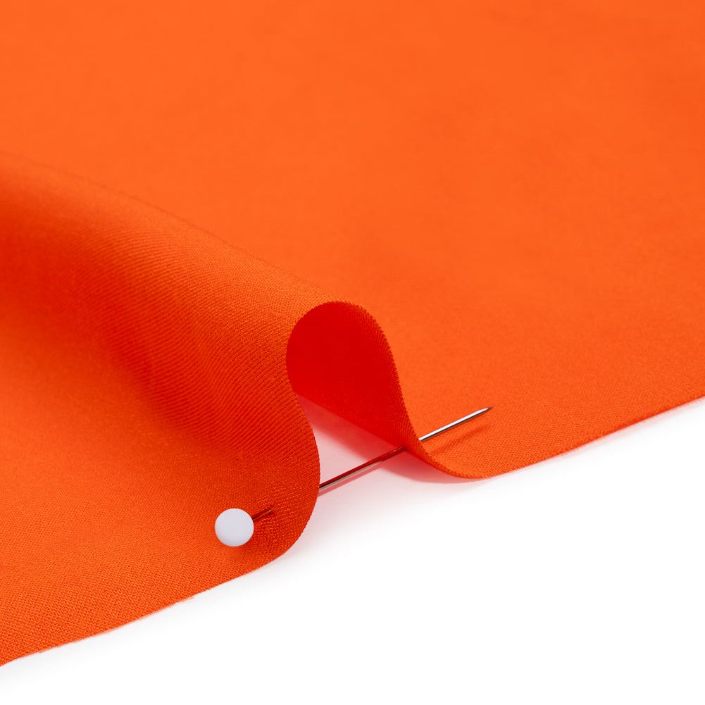 Rayon Twill - Bright Orange - Designer Deadstock