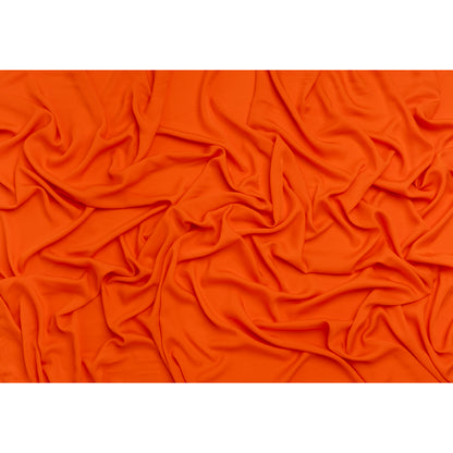 Rayon Twill - Bright Orange - Designer Deadstock
