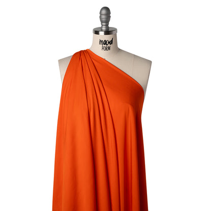 Rayon Twill - Bright Orange - Designer Deadstock