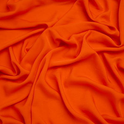 Rayon Twill - Bright Orange - Designer Deadstock