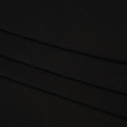 Stretch Polyester Tricot - Black - Designer Deadstock