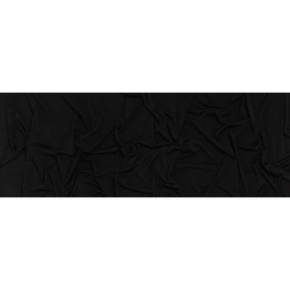 Stretch Polyester Tricot - Black - Designer Deadstock