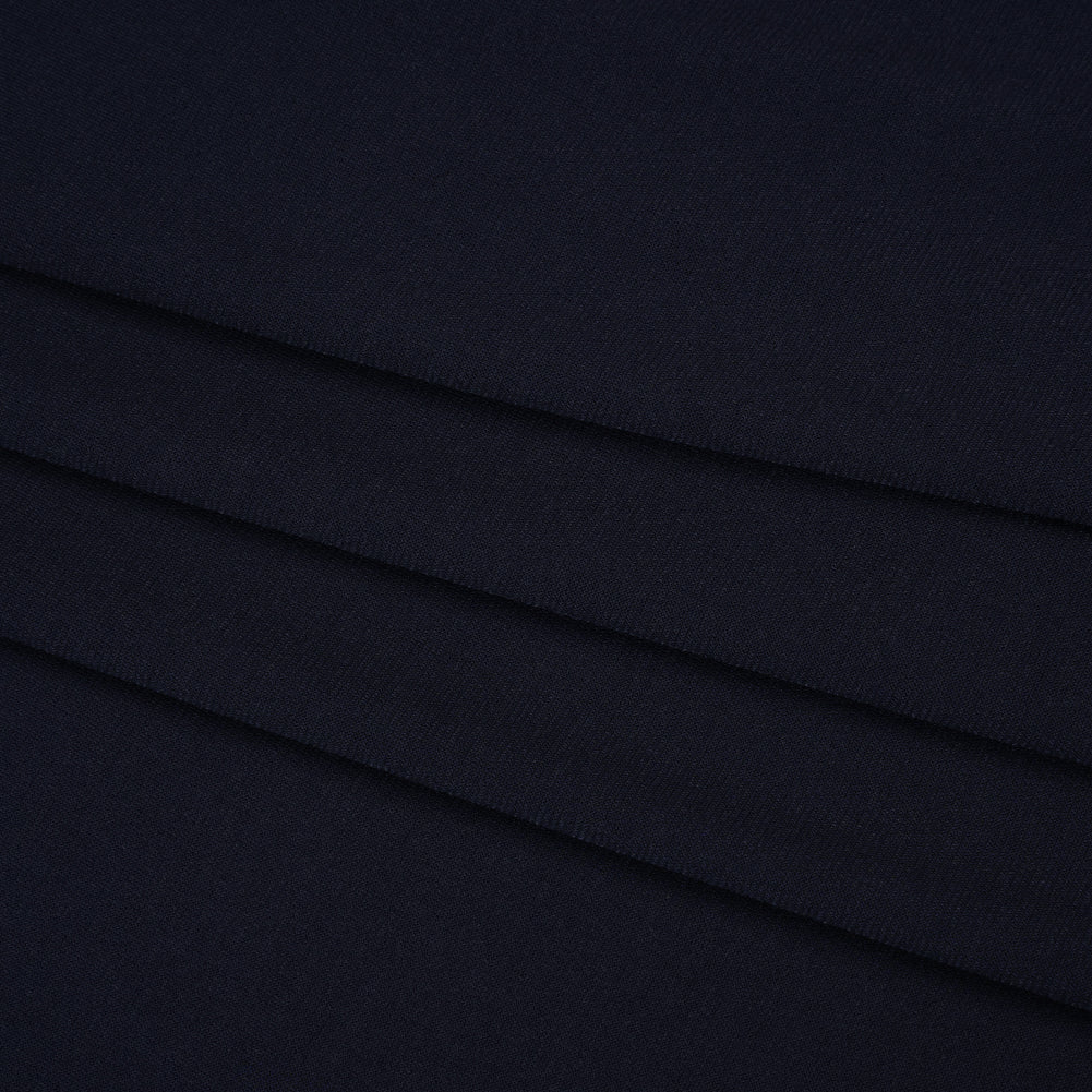 Stretch Polyester Tricot - Midnight - Designer Deadstock