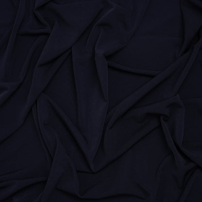 Stretch Polyester Tricot - Midnight - Designer Deadstock