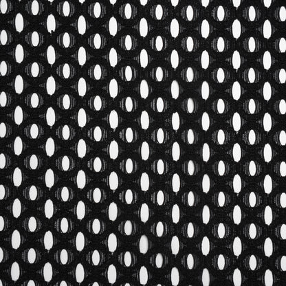 Nylon and Cotton Novelty Knit Re-Embroidered Lace - Oval Lattice - Designer Deadstock