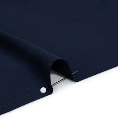 Stretch Polyester Tricot - Navy - Designer Deadstock