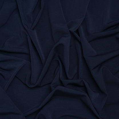 Stretch Polyester Tricot - Navy - Designer Deadstock