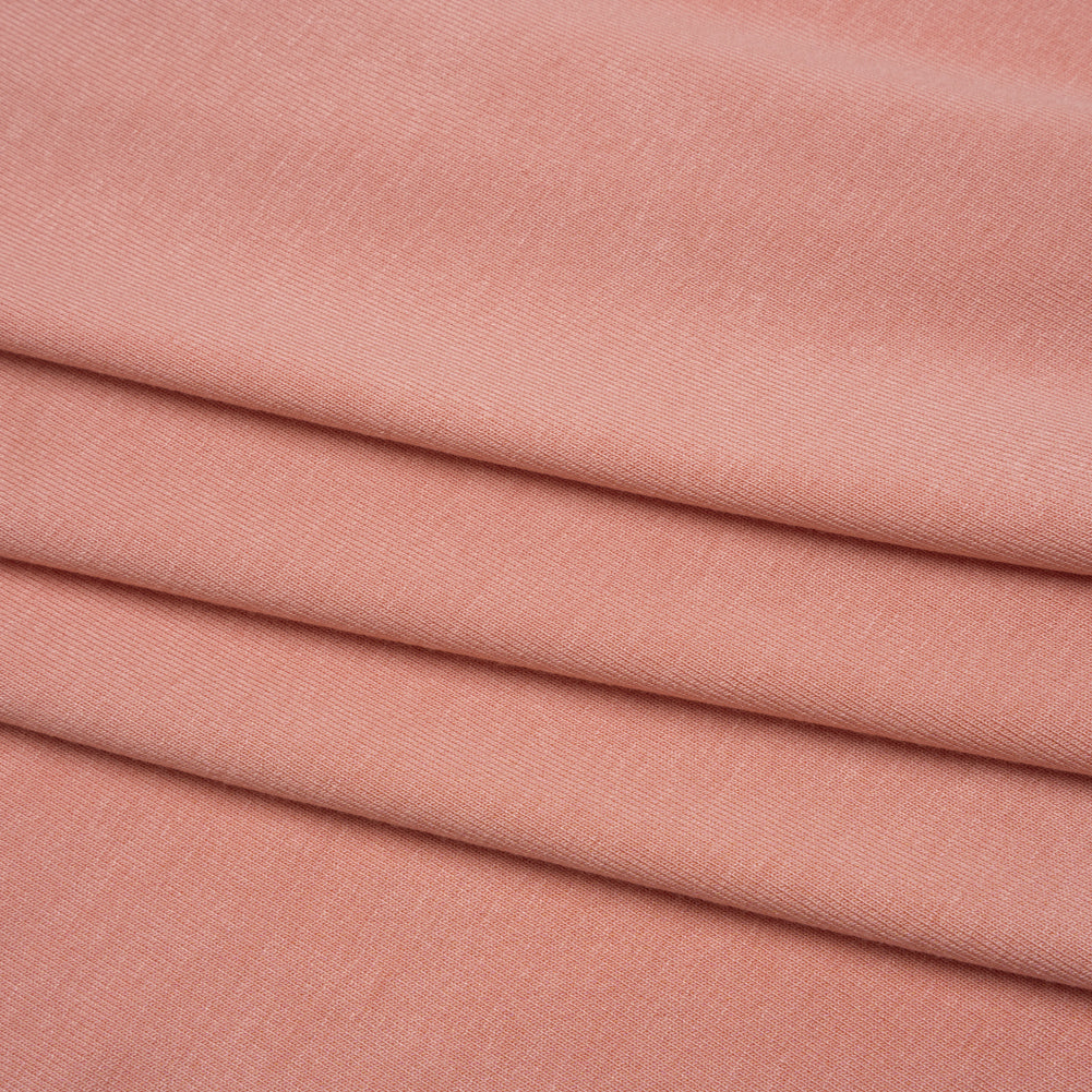 Stretch Viscose Jersey - Peony Pink - Designer Deadstock