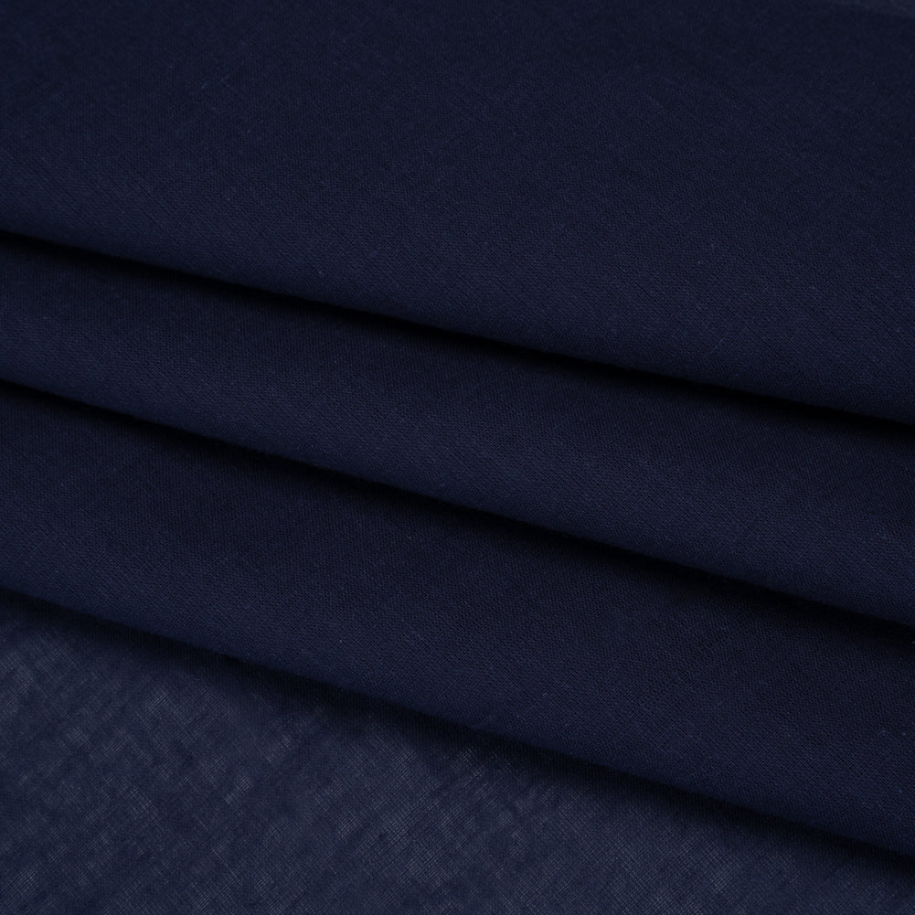Cotton Voile - Navy - Designer Deadstock
