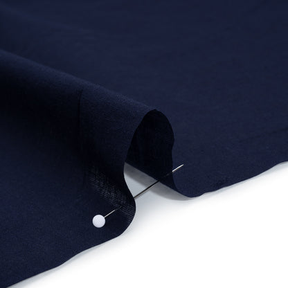 Cotton Voile - Navy - Designer Deadstock