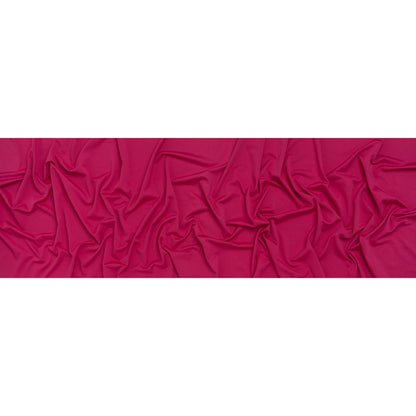 Stretch Polyester Crepe Knit - Magenta - Designer Deadstock