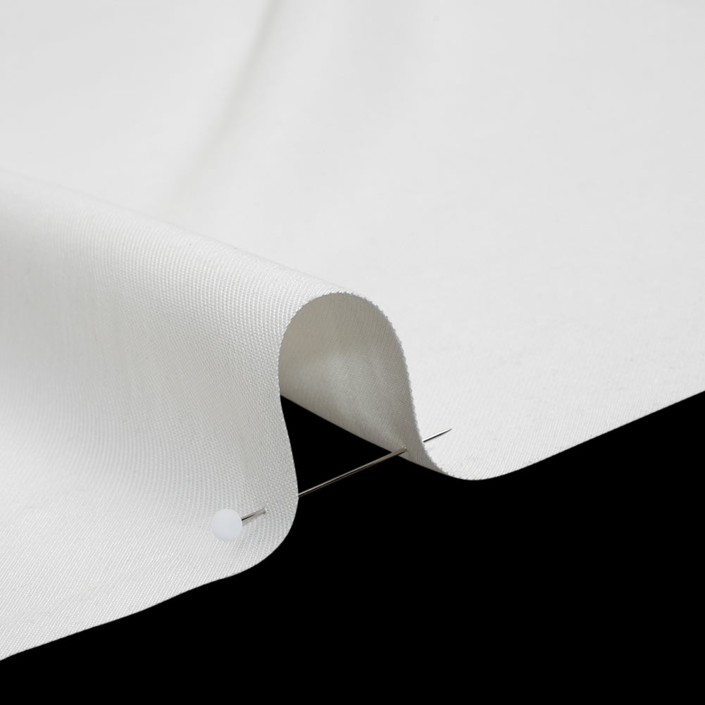 Washed Rayon Twill - Ivory - Designer Deadstock