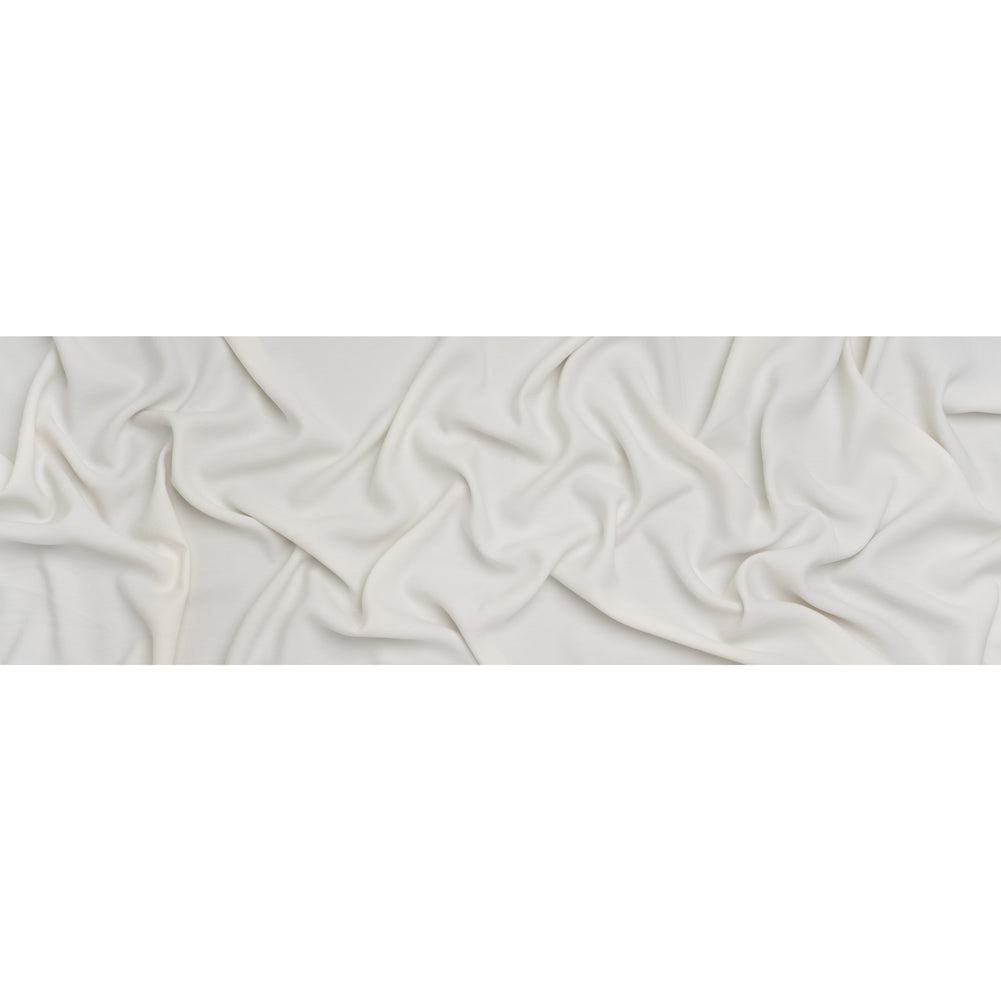 Washed Rayon Twill - Ivory - Designer Deadstock