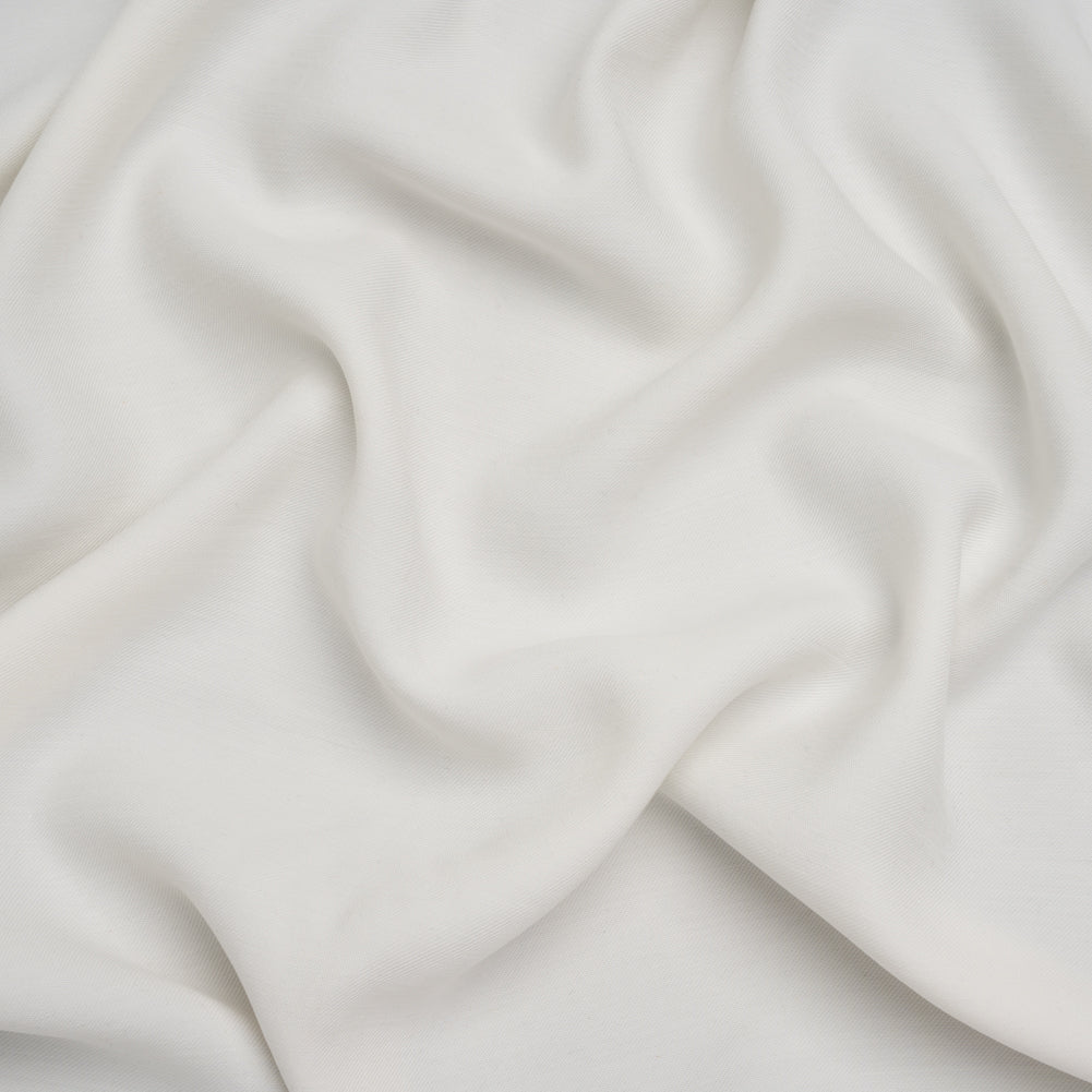 Washed Rayon Twill - Ivory - Designer Deadstock