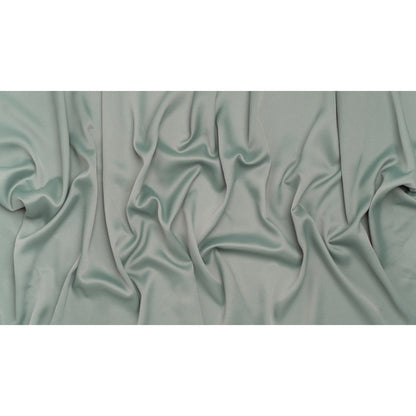 Polyester Crepe Back Satin - Celadon Green - Designer Deadstock