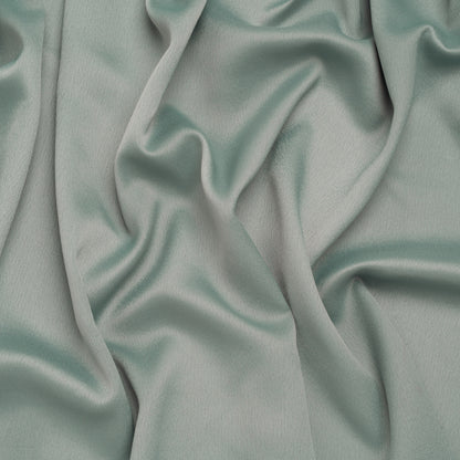 Polyester Crepe Back Satin - Celadon Green - Designer Deadstock
