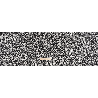 Stretch Polyester Jersey - Black and White Easy Florals - Designer Deadstock