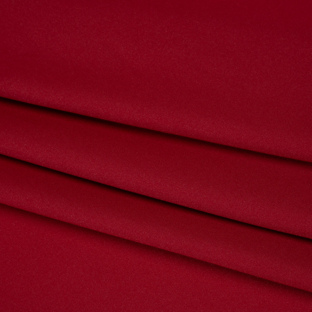 Polyester Challis - Cranberry Red - Designer Deadstock