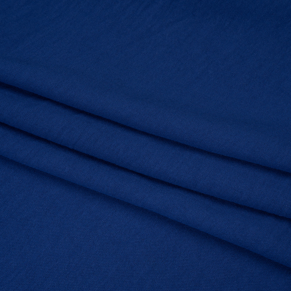 Drapey Polyester Twill - Cobalt Blue - Designer Deadstock