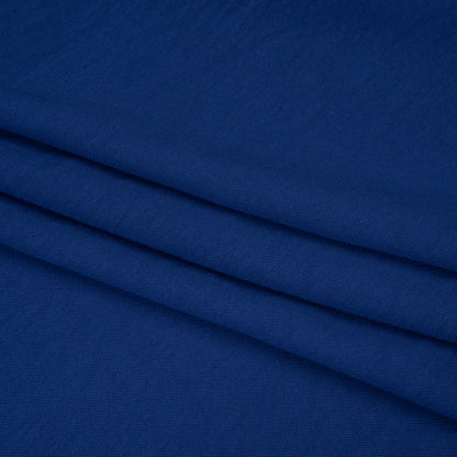Drapey Polyester Twill - Cobalt Blue - Designer Deadstock