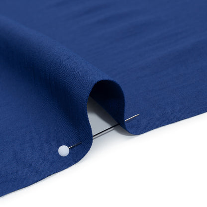 Drapey Polyester Twill - Cobalt Blue - Designer Deadstock