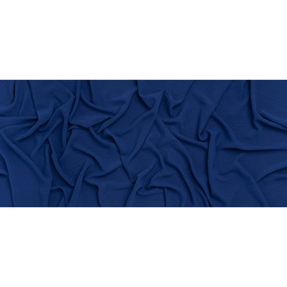 Drapey Polyester Twill - Cobalt Blue - Designer Deadstock