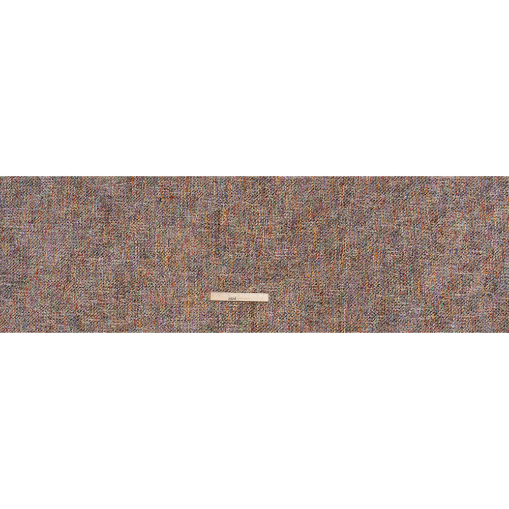 Polyester Tweed Woven - Rainbow and Metallic Gold Mottle - Full